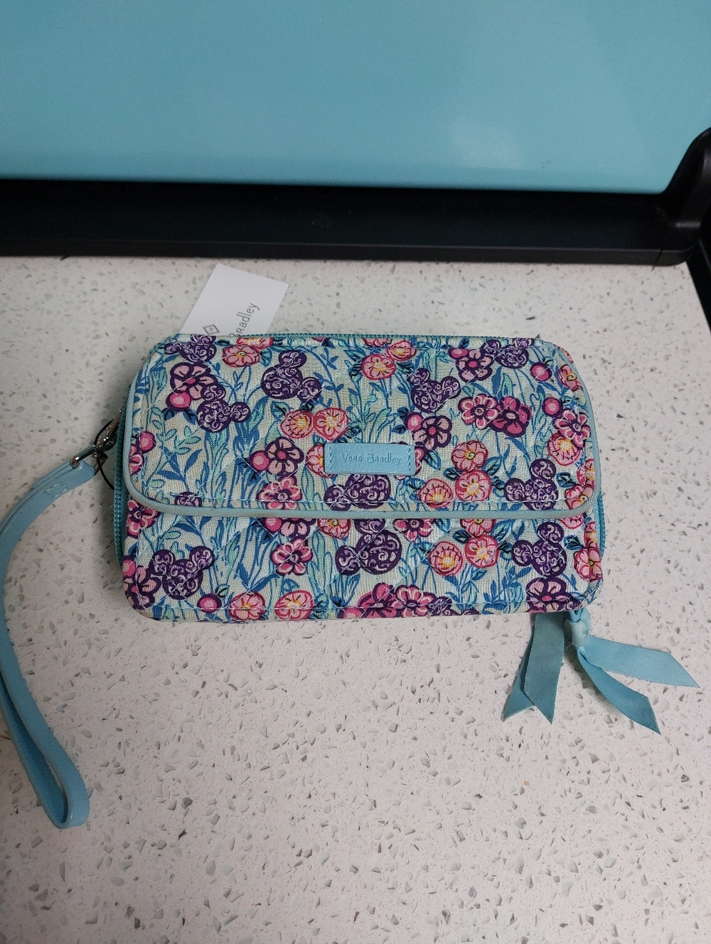 Vera Bradley Disney RFID All In One Crossbody Mickey's Colorful Garden NWT